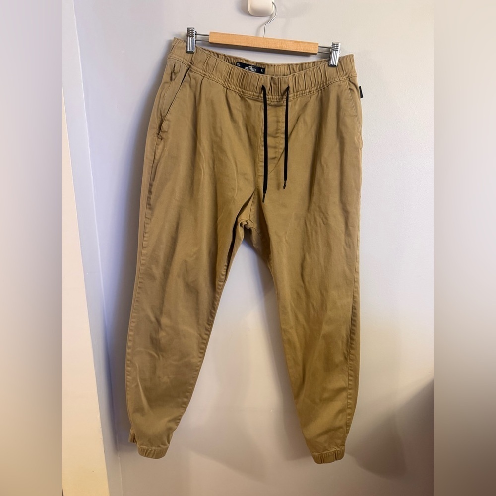 Hollister Men’s Athletic Skinny Jogger Pants – Khaki – XL
